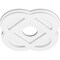 Ekena Millwork Charlotte Architectural Grade PVC Ceiling Medallion, 12"OD x 3"ID x 4 3/4"C x 1"P, One-Piece CMP12CE-03000 - alternate 2